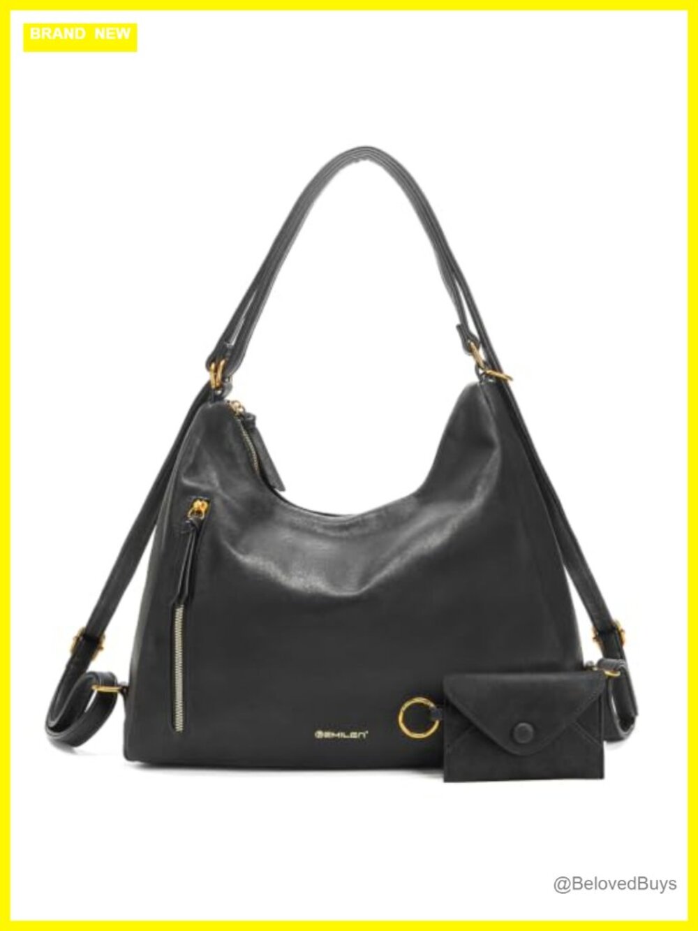 Faux Leather Hobo Bag Tote Crossbody Shoulder Purse